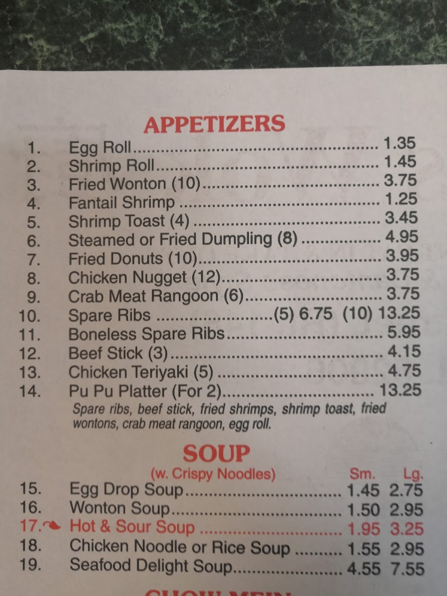 King's Wok Buffet Menu-1